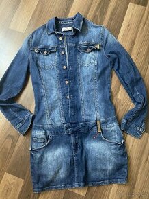 Dámské šaty retro denim vel.38/M