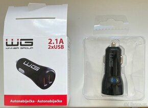 Výkonná autonabíječka WG 2.1A 2xUSB - 1