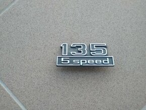 Zadní znak 135 5speed -Škoda 135Rapid - 1