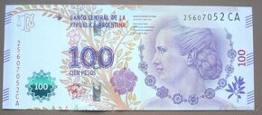 Bankovka, Argentina, 100 pesos ročník 2016