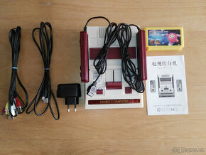 Famicom + kazetka 500 her - Mario, Contra...