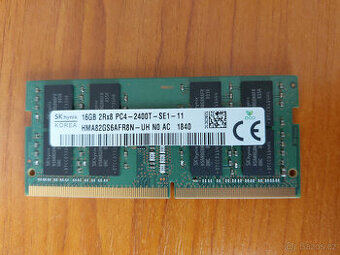 Operační paměť, RAM - 1x16GB, PC4-2400T