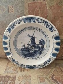 Keramický popelník- Delft blue, Handpainted, Made in Holland