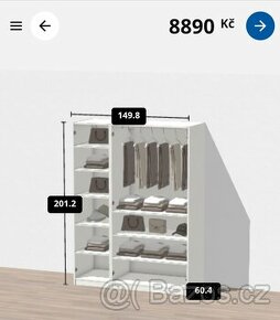 Šatní skříň Ikea