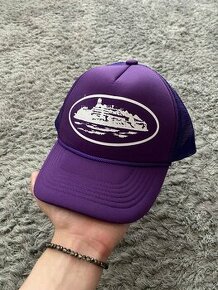 Corteiz Alcatraz Logo Trucker Hat - Purple