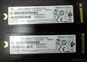 2 ks zánovni NVME WDC SN720 1TB / M.2 2280 3000/2400 MBps