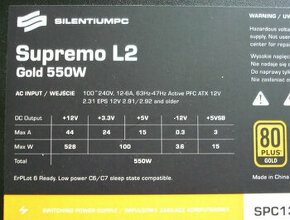 SilentiumPC Supremo L2 Gold 550 W - 1