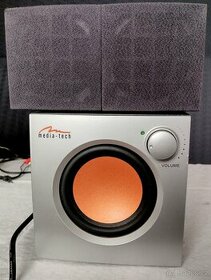 500W PMPO - Akt. subwoofer Media tech MT-3304 + 2 sat. repro