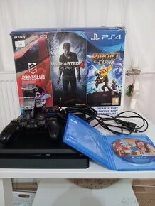 Playstation 4 slim 1TB + 1 ovladač + 1 hra