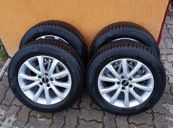 ALU kola 5x112 R17, zimní pneu 225/60 R17 2x8 mm, 2x7 mm - 1