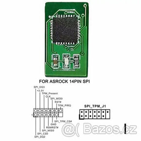 Modul TMP 2.0, ASROCK SPI 14pin, pro Windows 11