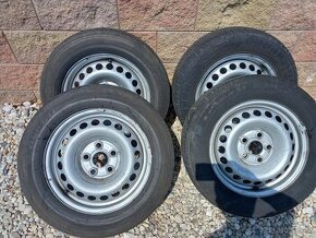 Sada kol VW T5 6,5Jx16,ET51,5x120mm + letni pneu