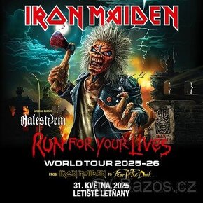 IRON MAIDEN, prodám  2 sezení a 1-3 e-tickety na STÁNÍ