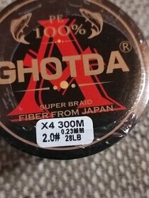 Rybářská pletená šňůra Ghotda 300m/0.23mm