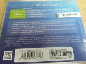 O2 GO SIM karta 722 339 099 - 1