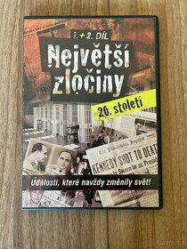 Největší zločiny 20. století 1 + 2 díl DVD slim