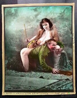 Jan Saudek. #859 Lekce Houslí.24×30cm.Originál.1998.