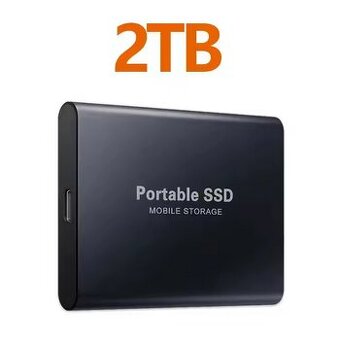 Přenosný externí SSD disk s kapacitou 2TB , USB 3.1