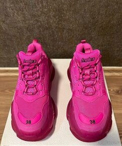 Balenciaga Triple S pink sneakers damske