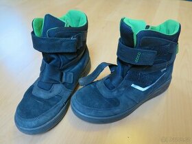 zimní vysoké goretex boty zn. ECCO, kůže/text.-vel. 39