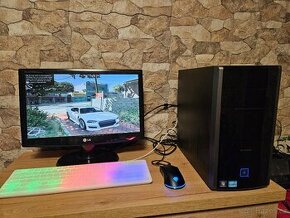 Herní pc i7-2600 8gb ddr3 GPU GT630 2gb hdd 1TB lcd 19" GTA5