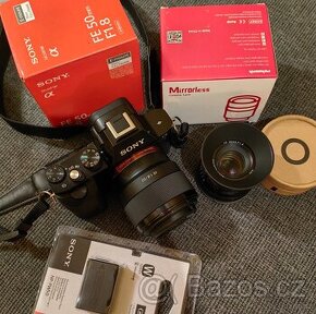 Sony A7+ 2x objektiv + příslušenství