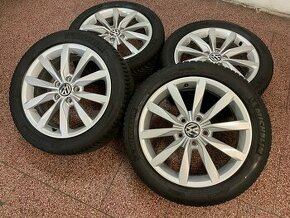 Originál Volkswagen ALU kola 5x112 r17 zimní pneu 6,5mm