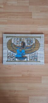 Obraz Egyptská bohyně Isis na papyrusu 40x30 cm