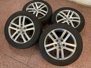 Originál Volkswagen ALU kola 5x112 r16 zimní pneu 5,5mm