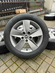 ORIGINÁL Alu Škoda ILIAS R16, 5x112 - ZIMNÍ PNEU