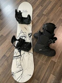 Snowboard vel. 135 vč. vazání, boty 39 - 1