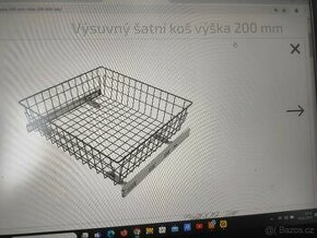 Výsuvný šatní koš Wirelli barva antracit