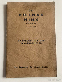 Hillman Minx - příručka pro majitele vozidel 1961