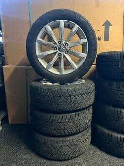 Alu kola VW 5x112 r17 + zimní pneu