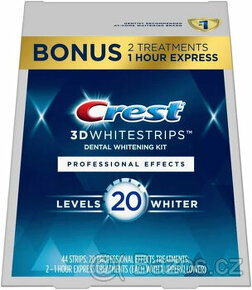 CREST Bělicí pásky 3D Whitestrips pro bělení zubů Level 20