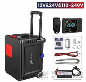 Naftové topení 5kW, 12, 24V a 220V,  Bluetooth