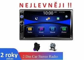 2 DIN rádio 7"; český návod, NOVÉ, ZÁRUKA, autorádio - 1