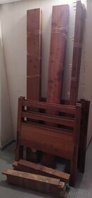 dřevěná poschoďová postel - 1
