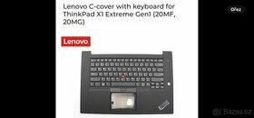 Nový keyboard Thinkpad X1 Extreme