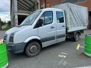 VW Crafter 2010 2,5 tdi valník plachta kabina 7 míst 205 tkm