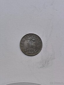 Ceylon 10 cent 1914 stříbro - 1