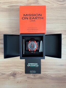 Omega x Swatch Moonswatch mission one earth LAVA - 1