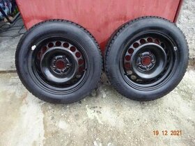 Zimní pneu s disky 205/60 r 16 na Audi ,Škoda, Volvo 4 ks - 1