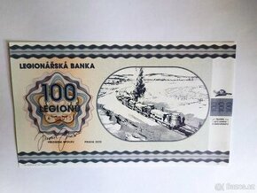 Sběratelská bankovka - Legionářská banka - vlak