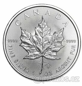 Stříbrné mince Canadian Maple Leaf 1 oz 2022
