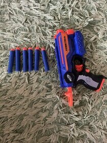 Nerf pistol s lazerem a 6 náboji