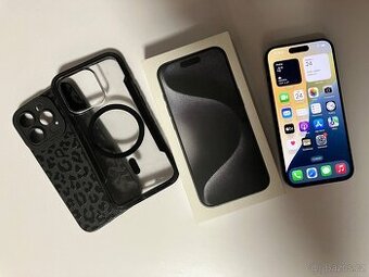 iPhone 15 pro Titan Black 128GB TOP stav