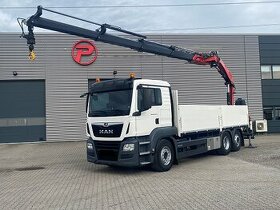 MAN TGS 26.470 6x2 - valník s hydraulickou rukou FASSI - 1