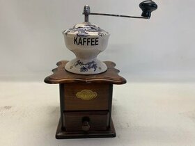 Porcelánový stolní mlýnek na kávu - cibulák č. 18