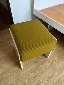 Taburet/stolička s polstrováním retro